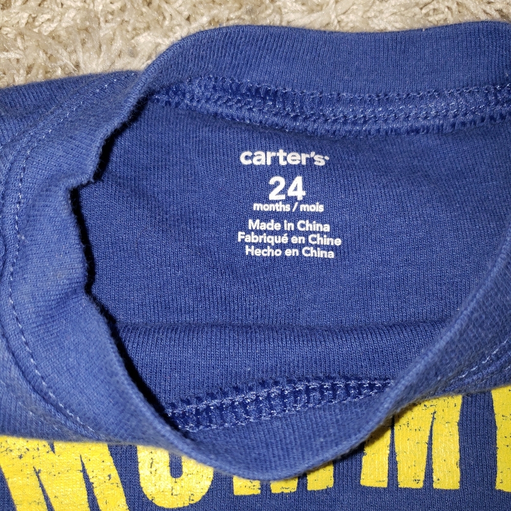 24m boy Carter's outfit and 2 rompers - Picture 11 of 13